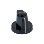 Mentor Pritisni/kazalni dugme pritiskač crna promjer osi 6 mm