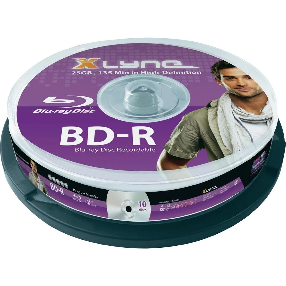 Prazni Blu-ray mediji Xlyne 8010000, 10 komada, 25 GB slika