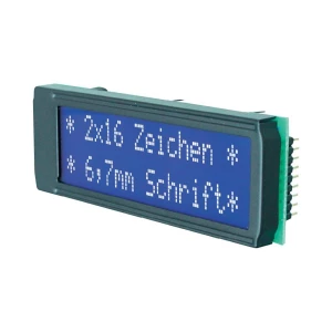 Alfanumerički Dotmatrix-LCD-modul za utaknuti DIP162-DN3LW format 2 x 16 slika