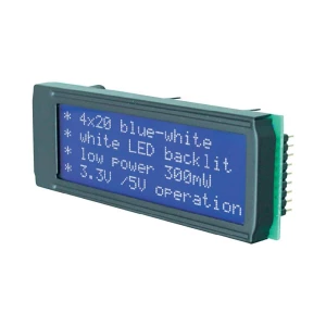 LCD modul DIP204B-4NLW format4x 20, plavi slika