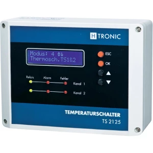 2-kanalni temperaturni prekidač H-Tronic TS 2125, bijele, plave i crne boje, IP2 slika
