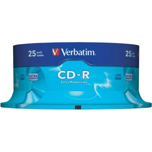 Prazni CD-mediji Verbatim 43432, 25 komada, 700 MB, 80 min slika