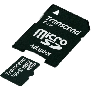 Transcend MicroSDHC kartica 8GB, Class 10, sa SD-adapterom slika