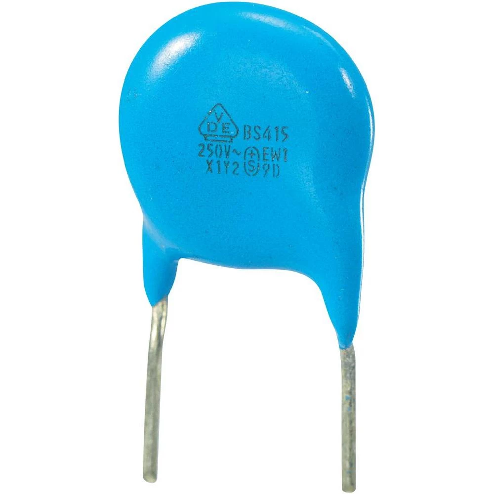 Keramički kondenzator Y2 raster 7.5 mm 1000 pF 250 VAC 10 % slika