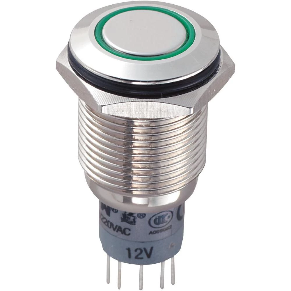 Sklopka sa zaštitom od vandalizma, 16 mm 250 V/AC 3 A, osvjetljena slika