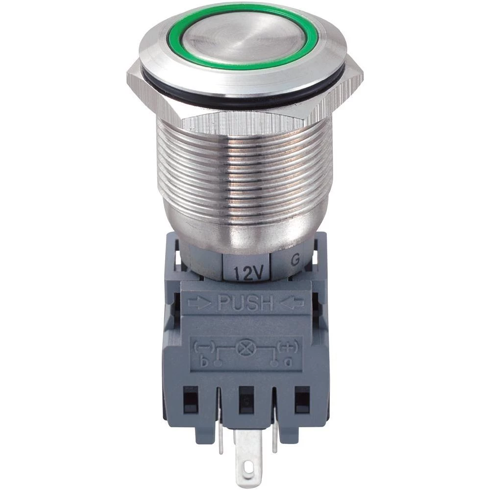 19 mm sklopka sa zaštitom od vandalizma s osvjetljenjem 1x isklop/uklop slika