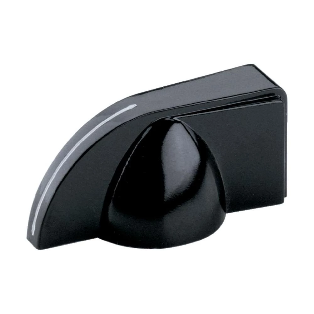 Gumb v obliku kaslca crna promjer osi 6 mm slika