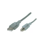 USB 2.0 priključni kabal, proziran, 1,8 m, bulk