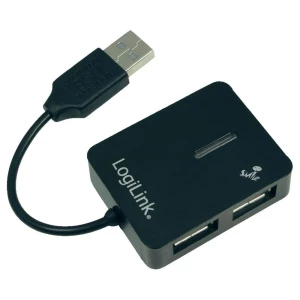 Razdjelnik s 4 vrata USB 2.0 LogiLink, crne boje slika