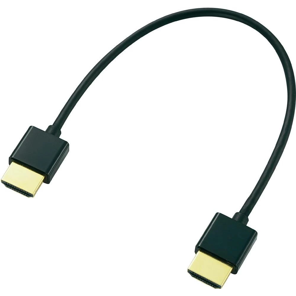 HDMI okrugli kabal velike brzine s Ethernet standardom od 0,2 m, crni