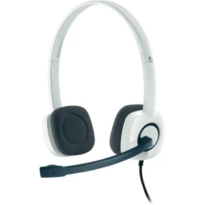Stereo slušalice s mikrofonomLogitech H150, bijele boje slika
