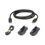 ATEN 2L-7D02UDPX4 DisplayPort komplet kabela ATEN KVM priključni kabel  1.80 m crna