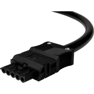 Adels-Contact 92846530 mrežni priključni kabel slobodan kraj - mrežni konektor Ukupan broj polova: 4 + PE crna 3.00 m 15 St. slika