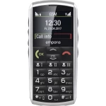 Emporia Classic V26 Senior mobilni telefon Stanica za punjenje, SOS ključ Srebrna