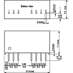 DC/DC-Pretvarač TMR-Serije, 2Watt, SIL-kućište TracoPower TMR 2423 In 18 - 36 V/