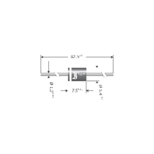 Diotec-Usmjerivač diode SB840, kućište 5.4x7.5, I(F) 8 A, povratni napon U(R) 4 slika