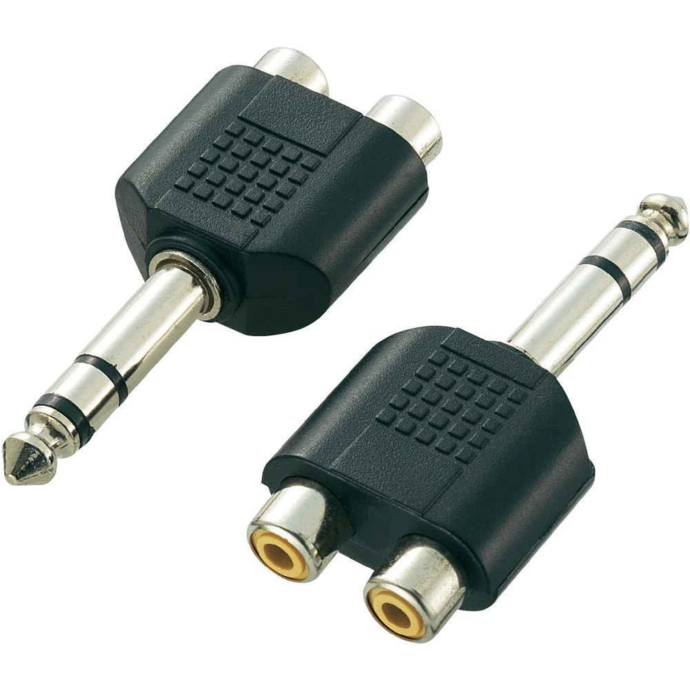 SpeaKa Professional-Audio adapter, 6.35mm muški JACK konektor/ženski činč konekt slika