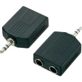 SpeaKa Professional-Audio adapter, 3.5mm muški JACK konektor/2x6.35mm ženski kon slika