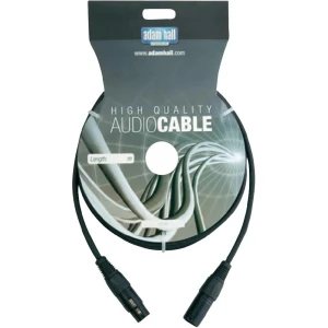 DMX-Kabel, muški XLR-konektor/ženski XLR-konektor, 3 m, crni KDMX3 AH Cables slika