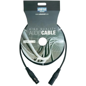 DMX-Kabel XLR-muški/XLR- ženski 6 m, crni KDMX6 AH Cables slika