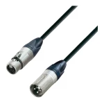 Mikrofonski kabel AH Cables, 6m, crne boje, muški XLR-konektor/ženski XLR-konekt