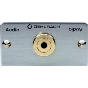 Oehlbach-JACK audio adapter [1x JACK, ženski, 3.5mm/1x JACK, ženski, 3.5mm], sre slika