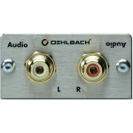 Oehlbach-Činč audio adapter [2x činč, ženski/2x činč, ženski], srebrn 8814