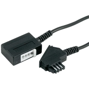 Telefon (analog) produžni kabel [1x TAE-U utikač - 1x TAE-N/F utikač] 10 m crni slika
