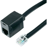 ISDN produžni kabel [1x RJ12 utikač - 1x RJ12 utikač] 6 m crni Hama 44921