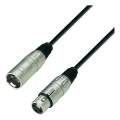 Mikrofonski kabel, 10 m, crne boje, ženski XLR-konektor/muški XLR-konektor K3MMF slika