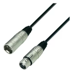 Mikrofonski kabel, 10 m, crne boje, ženski XLR-konektor/muški XLR-konektor K3MMF
