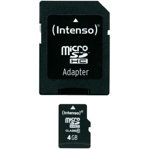 Kartica microSDHC Intenso, 4 GB, klasa 10, sa SD-adapterom 3413450 slika