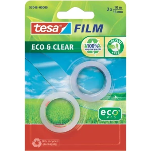 Ljepilna traka Tesa Tesafilm Eco& Clear, 57046, (D x Š) 10 mx15 mm, prozirna, 2 slika