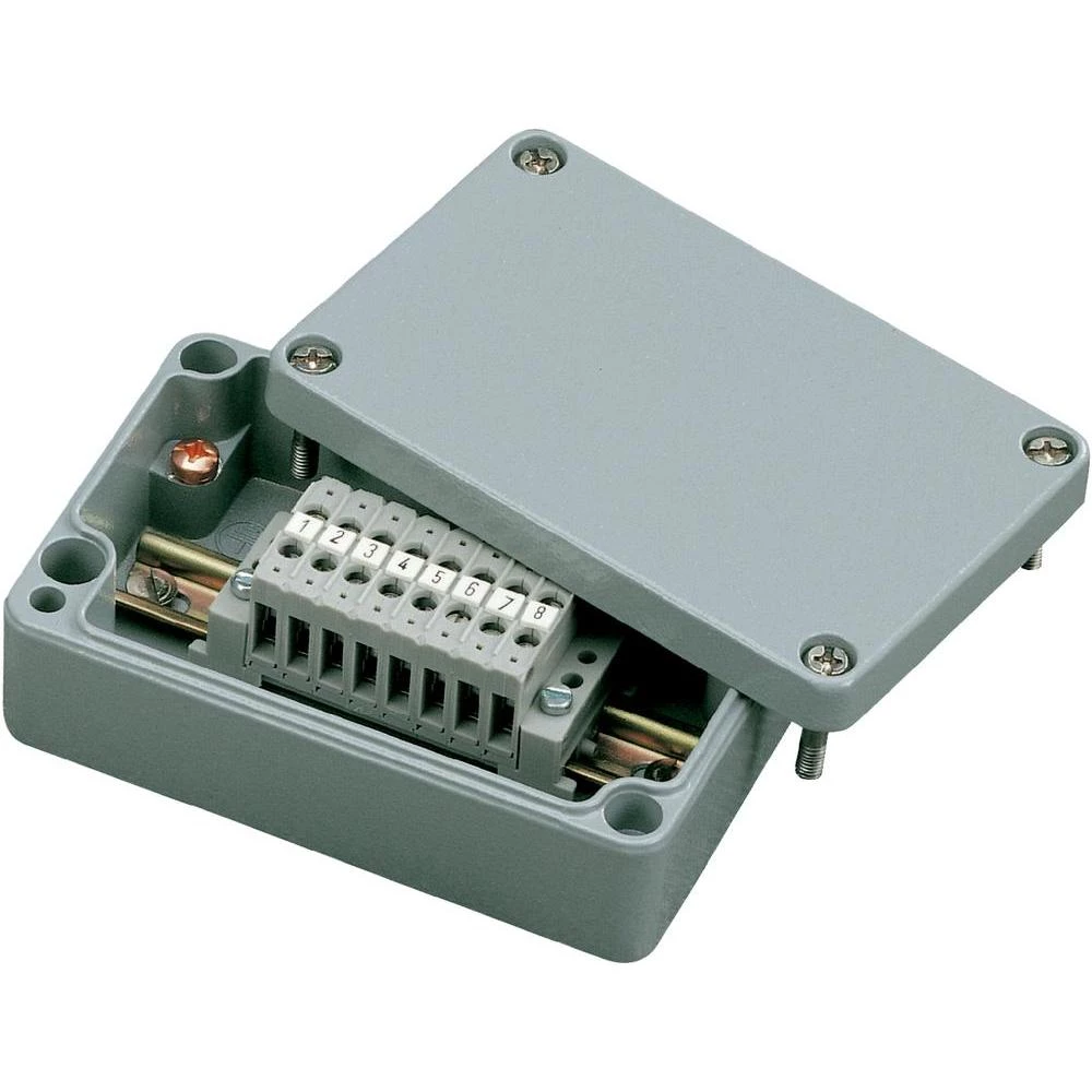 Bopla A 127-Univerzalno kućište, aluminij, srebrno sivo (RAL 7001), 180 x 180 x slika