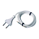 Priključni kabel [ euro utikač - kabel, otvoreni kraj] bijeli 1.5 m 6777