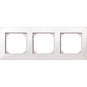 Okvir M PLAN, 3 mjesta, svjetleća polarno bijela 515319 Merten slika