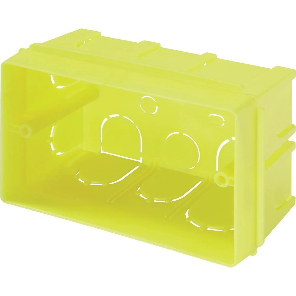 Podžbukna doza za američke/talijanske uređaje, razvodna kutija 662, žuta