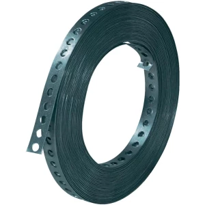 Montažna traka od metala za kabelski kanal, 12 mm, crna slika