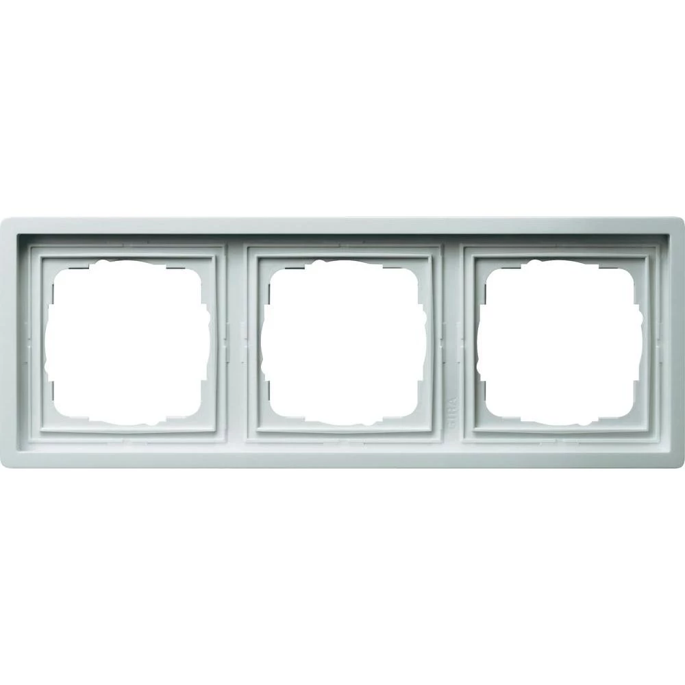 Okvir za plosnati prekidač Gira0213112, 3 mjesta, bijele boje