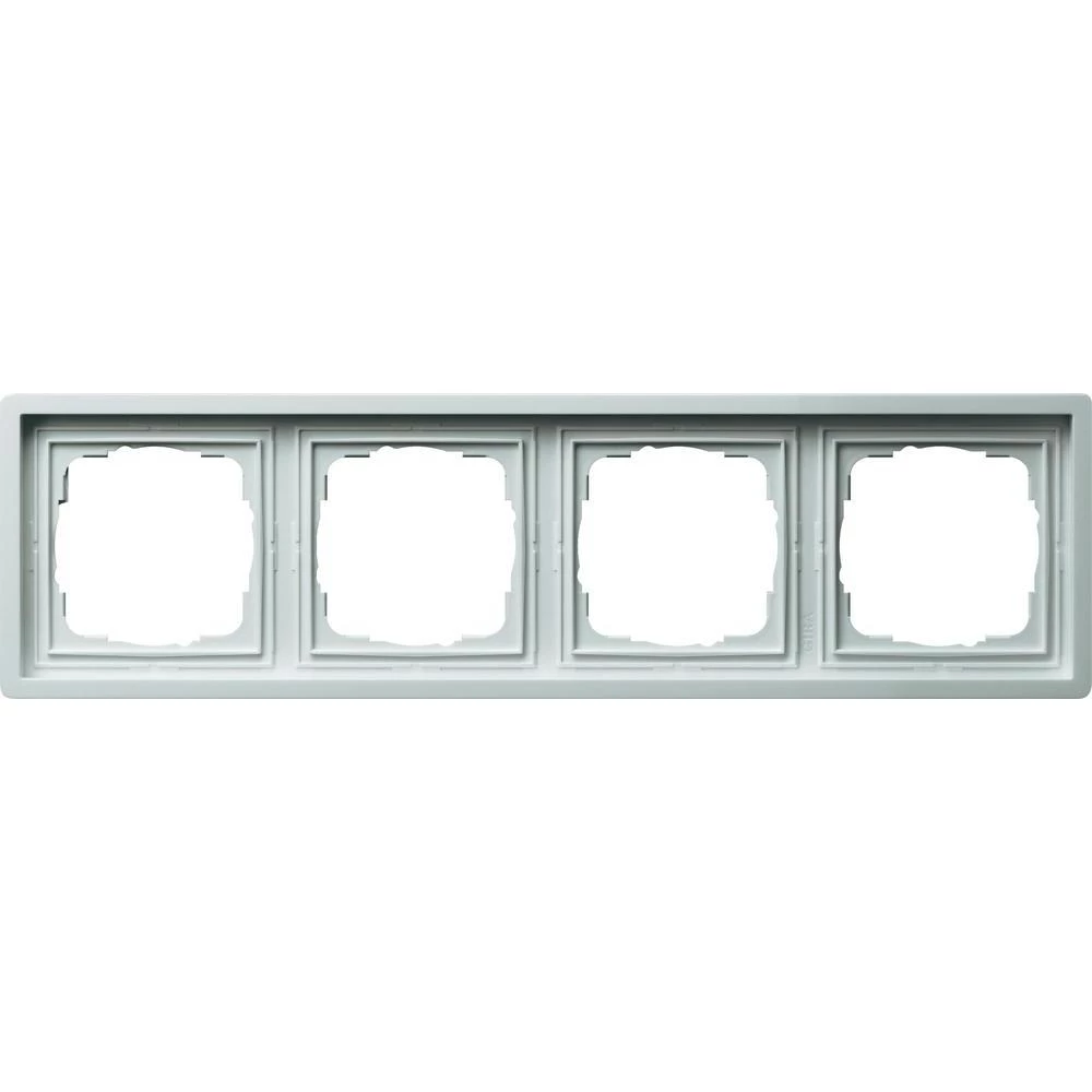 Okvir za plosnati prekidač Gira0214112, 4 mjesta, bijele boje