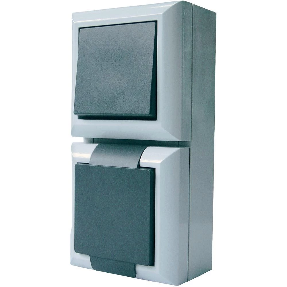 Kombinacija razmjenski prekidač + sigurnosna utičnica, vertikalna 9171 GAO