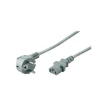 Priključni kabel za hladne uređaje Goobay [ šuko utikač - ženski konektor za hladne uređaje C13] siva 2 m