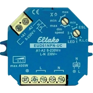 Podžbukni/nadžbukni univerzalni prigušivač svjetla Eltako EUD61NPN-UC, plava boj slika
