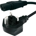 Priključni kabel za rashladne uređaje [ engleski utikač - utikač 3 A] crna 2 m HAWA 1008245 slika