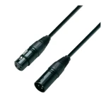 DMX-Kabel, muški XLR-konektor/ženski XLR-konektor, 0,5 m, crne boje K3DMF0050 Ad