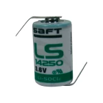 Litijska baterija Saft, tipa 1/2 AA, s lemljenim kontaktom Z, 3,6 V, 1.200 mAh,