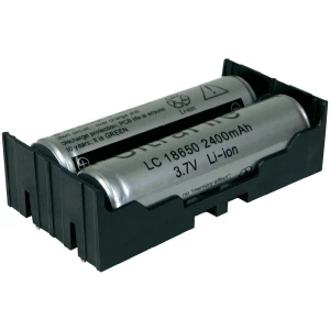 Držač MPD s kontaktom za 2 Li-Ion baterije 18650 THT L, (D x Š x V) 77,7 x 40,21 slika
