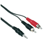 Hama-Činč/JACK audio priključni kabel [2x činč utikač - 1x JACK utikač 3.5mm] 3m