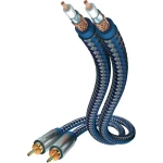 Inakustik-Činč audio priklj. kabel [2x činč utikač - 2x činč utikač] 3m, plav/sr