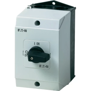 Eaton T0-2-1/I1-Odmični prekidač, 20A, 1x90°, siv, crn, 3-polni, 6.5kW, 1 komad slika